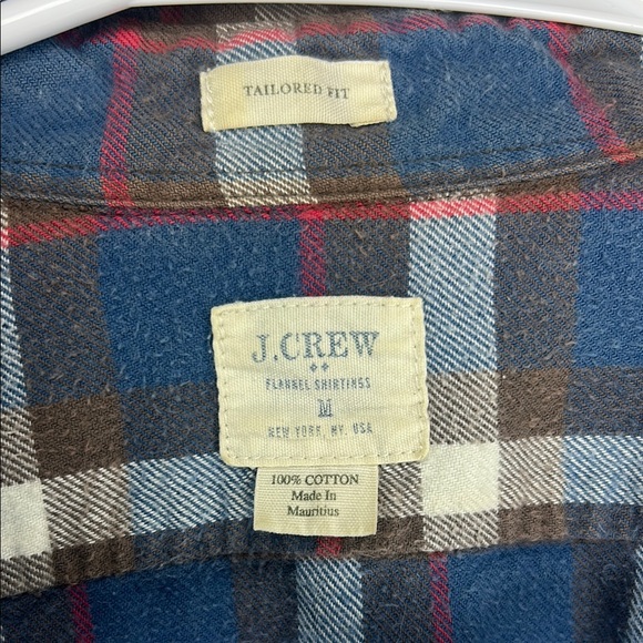 J. Crew Blue and Red Casual Button Down Shirt - Picture 6 of 6